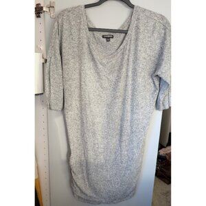 Express Heather Grey Tunic Top